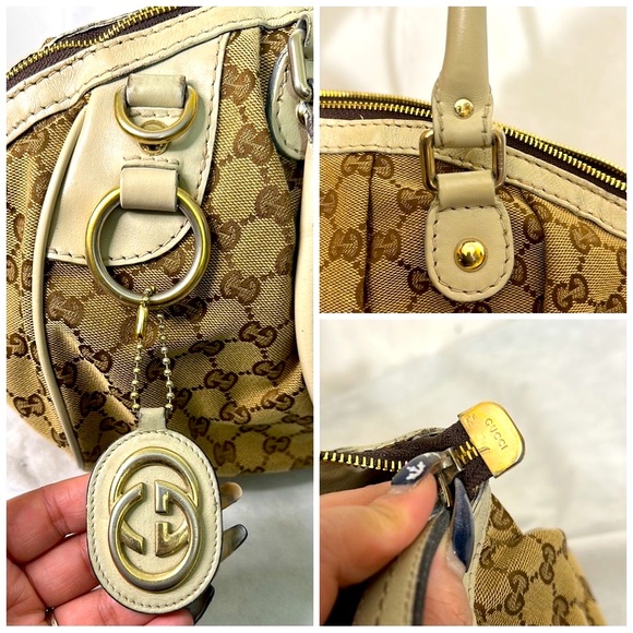 Gucci GG Monogram Canvas Sukey Satchel - Picture 10 of 12